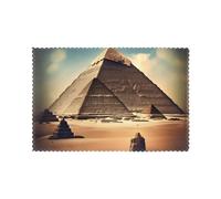 Dreaming of the Pyramids of Khufu Placemats for Dining Table Set of 6, polyester printed placemats, suitable for home, hotel and banquet venues.