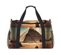 Dreaming of The Pyramids of Khufu Print Duffle Bag for Travel,Shoulder Weekender Overnight Handbag, Sports Tote Gym Bag for Men Women