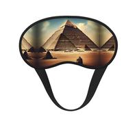 Dreaming of The Pyramids of Khufu Printed Eye mask, for Sleeping, Light-Blocking, Soft and Comfortable, Elastic Band