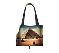 Dreaming of The Pyramids of Khufu Printed Pet Shoulder Bag, Specially Designed for Small Dogs and Cats, Multifunctional Shoulder and Handbag