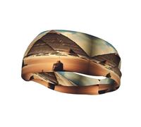 Dreaming of the Pyramids of Khufu Sports Sweatband Headband Lightweight Stretch Breathable Moisture Absorbing for Men and Women
