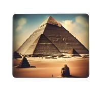 Dreaming Of The Pyramids Of Khufu Square Mouse Pad With Stitched Edges And Non-Slip Rubber Base For Office Laptops, &7 X 8.6 In.