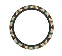 Dreaming of The Pyramids of Khufu Steering Wheel Cover, 15 Inch Universal Protective Cover, Soft Breathable Durable Full Surround Sports Car Accessories