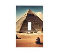Dreaming of the Pyramids of Khufu Unbreakable Polycarbonate Switch Plate-Modern 1 Gang Light Cover for Home Office with Matching Screws