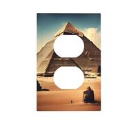 Dreaming of the Pyramids of Khufu Unbreakable Polycarbonate Switch Plate-Modern 1 Gang Light Cover for Home Office with Matching Screws