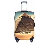 Dreaming of the Pyramids of Khufu XL Elastic Suitcase Protector Double Sided Zip Luggage Cover for Travel Business 18-32in