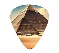 Dreaming of the Pyramids of KhufuGuitar Picks, 12-Piece Pattern Set, Three Different Thicknesses for Acoustic Electric Guitar and Other Instruments