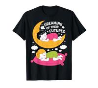 Dreaming of Their Futures Kids Sleeping Design T-Shirt
