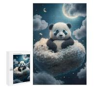 Dreaming Panda Displayable Picture Puzzle, 1000 PCS - Relaxing Home Activity, for Screen-Free Relaxation at Home