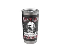 Dreaming RED Christmas Karl Marx Ugly Xmas Sweater Meme Stainless Steel Insulated Tumbler