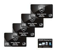 Dreaming Space RFID Card Holder - RFID Blocking Card Holder: Credit Card Protector with Anti-Theft Protection for Wallets (#1, 4pcs)