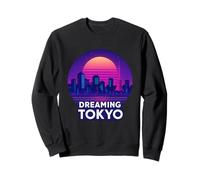 Dreaming Tokyo Vaporwave Skyline Sweatshirt