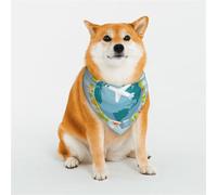 Dreaming Travel Pattern Dog Bandanas, Comfortable Cotton Triangle Bibs Scarfs for Dogs Or Cats, Cute Pet Kerchief for Small Medium Large Dogs-Large