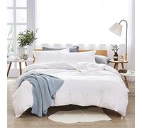 Dreaming Wapiti Duvet Cover Set, Full Size, White, 3 Piece, Microfibre, Zipper Closure, All-Season, Breathable, Lightweight, Twin, Queen, King, Cal Full, 1 Count
