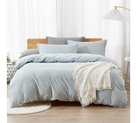 Dreaming Wapiti Duvet Cover Set, Queen Size, Cornflower Blue, 3 Piece Set (Duvet Cover, 2 Pillow Shams), Microfibre, Zipper Closure, Breathable & Soft
