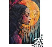 Dreaming Woman 1000-Piece Puzzle for Adults, 70x50cm/1000pcs; A Practical Gift for Quiet Leisure Time; Low-dust White Cardboard Pieces
