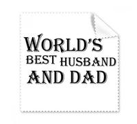 Dreaming World's Best Dad and Husband Quote Glasses Cloth Cleaning Cloth Gift Phone Screen Cleaner 5pcs