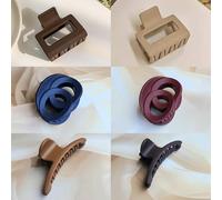 DREAMISH HAIR ACCESSORIES Assthetic Various Shape Hair Claw Clutcher, Strong Grip Teeth Holder Hair Clips, Cute Women Girls Hair Accessories(Any Color)
