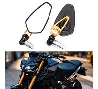 DREAMIZER 7/8" 22mm Motorcycle Bar End Mirrors, Motorcycle Rearview Mirrors for Street Bike Dirt Bike Cruiser Scooter