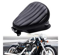 DREAMIZER Black Thick Motorcycle Bobber Seat, Motorcycle Solo Seat Replacement for Sportster XL883 1200 Dyna Cross Bones Chopper Custom