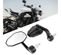 DREAMIZER Motorcycle Mirrors E-approved Universal, 360° Adjustable Motorcycle Rearview Mirrors 7/8" 22mm Handlebar Mirrors Compatible with Honda Kawasaki Suzuki Yamaha Cruiser Scooter Moped ATV