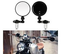 DREAMIZER Round Motorcycle 7/8" 22mm Bar End Mirrors, Motorcycle Rear View Mirror Replacement for Street Sport Bikes Cruiser