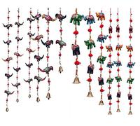 DreamKraft Paper Mache Door Hangings Hub Rajasthani Paper Mache Wall Door Hanging Spiritual Decoration for Home, Housewarming Decoration and Gift Purpose (96 Cm, Multicolor) - Set of