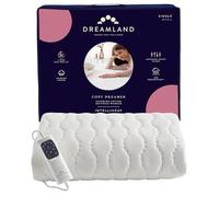 Dreamland Cosy Dreamer Electric Blanket - Heated Underblanket with Italian Cotton, Intelliheat Technology, 6 Heat Settings, Overheat Protection & Machine Washable, 150 x 80cm - Single Size