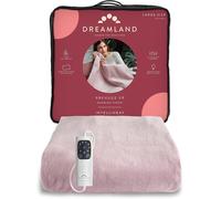 Dreamland Cosy Up Silky Faux Fur Warming Throw Pink Large Electric Blanket