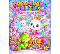 Dreamland Cuties Coloring Book for Kids: Cute Fantasy Coloring Pages with Adorable Animals, Princesses, Dragons & Magical Castles