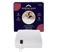 Dreamland - Double Bamboo Electric Blanket, Fast Heating Underblanket, 6 Heat Settings, Hypoallergenic, Auto Safety Shut Off, Detachable Control, 190x137cm, Heated Blanket for Double Bed