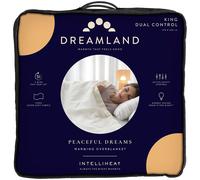 Dreamland Peaceful Dreams Electric Blanket - King Size, Fast heat up, Overblanket, 6 heat settings, auto safety controls, timer, machine washable, detachable control, Dual Controllers, 215 x 225 cm