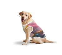 Dreamland Forest Dog Pure Cotton Tshirts for Medium & Large Dogs,Breathable Stretchy Tank Top Sleeveless Vest Tee Shirt