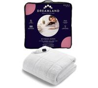Dreamland Hunker Down Electric Blanket, Double Size, Scandi Sherpa, Fast Heat Up