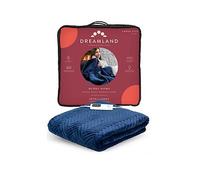 Dreamland Hurry Home Deluxe Velvet Electric Warming Throw Navy
