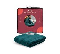Dreamland Herringbone Pattern Emerald Heated Throw
