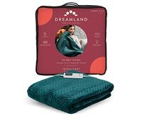 Dreamland Herringbone Pattern Emerald Heated Throw