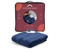 Dreamland Hurry Home Warming Throw - Fast Heat-Up, Super Soft, Auto Shut-Off - Navy, 160 x 120 cm