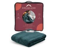 Dreamland Herringbone Pattern Emerald Heated Throw