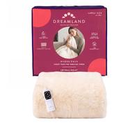 Dreamland Hygge Days Faux Fur Heated Throw, Arctic Fox - Padded Electric Overblanket, 160 x 120 cm