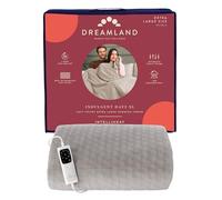 Dreamland Indulgent Days XL Heated Electric Throw, 140 x 180 cm | Velvet 3D Geometric Design, 6 Heat Settings, Fast 5-Minute Heat Up, Auto Shut-Off Timer, Machine Washable & Tumble Dryer Safe