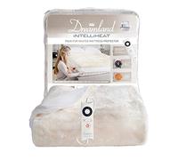 Dreamland Intelliheat Faux Fur Electric Mattress Protector, 16307, Size Single 190 X 90Cm, Secures Easily To Mattress With An Elasticated Skirt, Extra Foot Warmth,