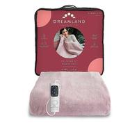 Dreamland Luxury Heated Throw - Pink Grey