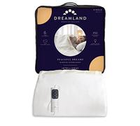 Dreamland Peaceful Dreams Electric Blanket - Single Size, Fast heat up, Overblanket, 6 heat settings, auto safety controls, timer, machine washable, detachable control, Single Controller, 180 x 135 cm