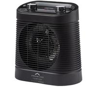 DREAMLAND Silent Power Comfort Portable Hot & Cool Fan Heater - Black, Black