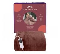 Dreamland Snuggle Up Heated Throw, Chocolate - Padded Electric Overblanket, 160 x 120 cm