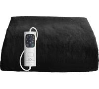 DREAMLAND Snuggle Up Velvet Heated Throw - Black, 160 x 120 cm