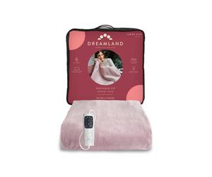 Dreamland Snuggle Up Warming Throw - Fast Heat-Up, Plush Fleece, Auto Shut-Off - Pink, 120 x 160 cm