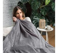 Dreamland Intelliheat Luxury Heated Grey Throw