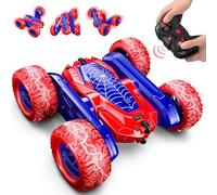 Dreamlandia 360° Flips Remote Control Cars, Kids Toys for 3-10 Year Old Boys 4WD RC Stunt Car Gifts for 3-10 Year Old Boys, Monster Truck Birthday Presents, Outdoor Garden Games Play Vehicle Toy